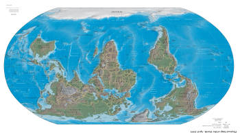 world map reversed